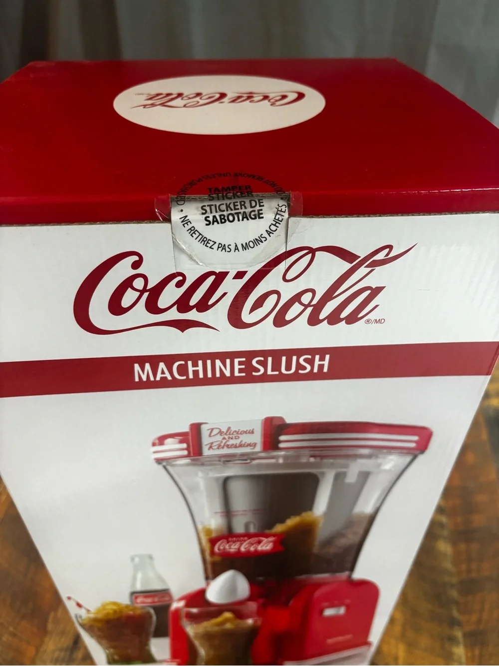 Coca-Cola Nostalgia Red and White Slush Maker Machine